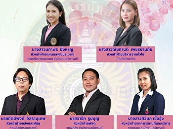 Institute for Health Transmission and
Development for Aging Society Suan
Sunandha Rajabhat University
Congratulations to the personnel who
have been appointed to higher positions.