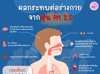 ผลกระทบต่อร่างกายจากฝุ่น PM 2.5