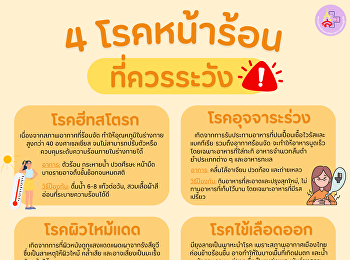 4 โรคหน้าร้อน ที่ควรระวัง