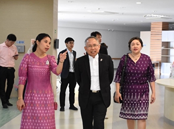 Welcoming Mr. Kantaphong Rangsisawang,
Director-General of the Department of
Promotion and Development of the Quality
of Life of Persons with Disabilities.
Visited the Institute for the Promotion
and Development of Health for Aging
Society